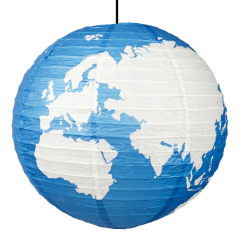 Globus Papierlampe
