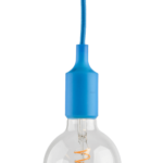 Turkos lamphållare med sladd