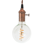 Vintage fatningssæt kobber