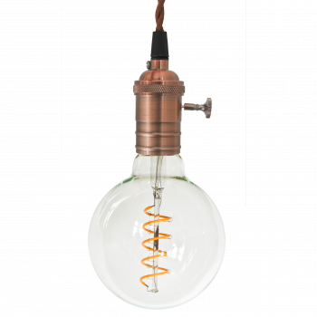 Vintage fatningssæt kobber