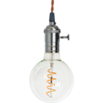 Vintage fatningssæt mørk aluminium